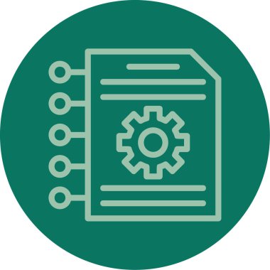 eşsiz ayar vektör çizgisi simgesi