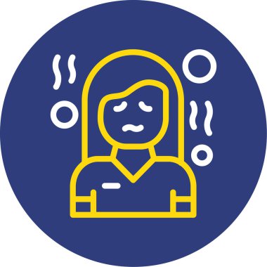 Bir kadının vektör illüstrasyonu