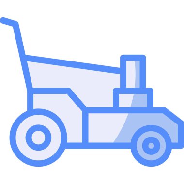 Traktör. Web simgesi basit illüstrasyon