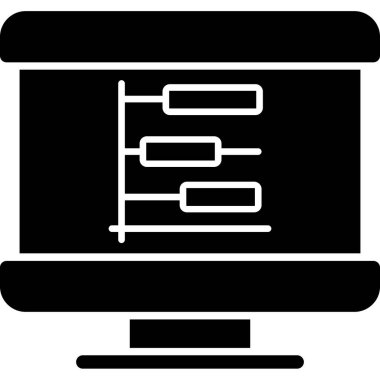 Bilgisayar monitörü. Web simgesi