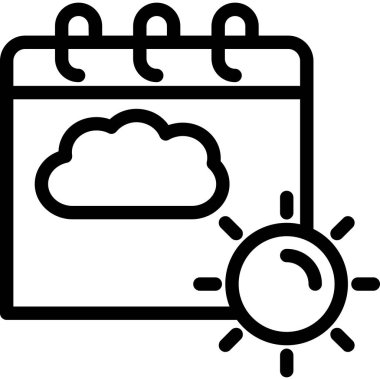 Bulut. Web simgesi basit illüstrasyon