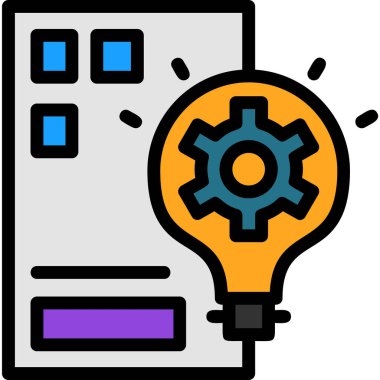 Bilgisayar Ayarları. Basit illüstrasyon