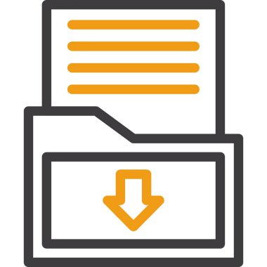 Belge. Web simgesi basit illüstrasyon