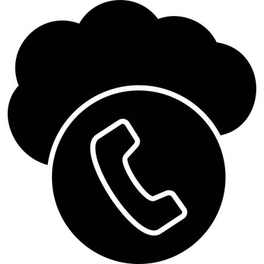 Telefon simgesi vektör illüstrasyonu