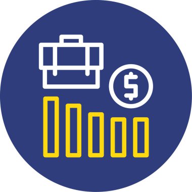 para çantası ikon vektör illüstrasyonu