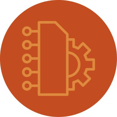 Modern simgenin vektör illüstrasyonu