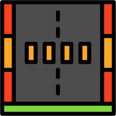 trafik ışıkları simgesi doldurulmuş taslak biçiminde