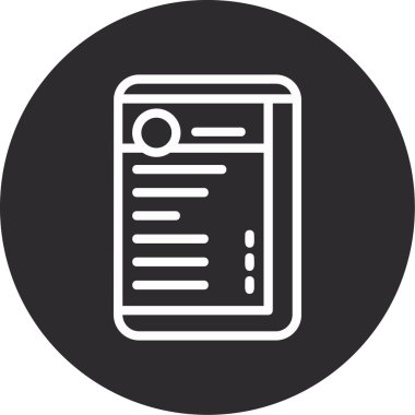 Vektör Defteri Simgesi illüstrasyonu