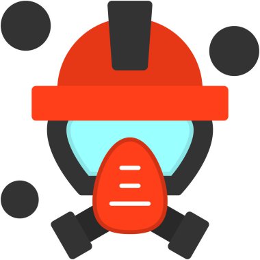 Bir robot miğferinin vektör çizimi