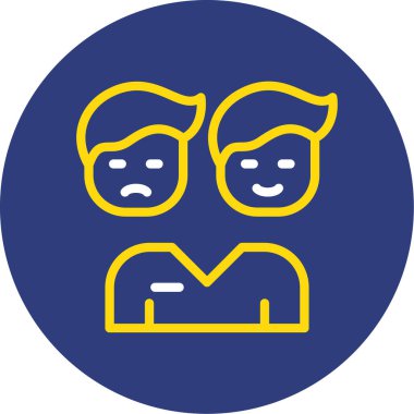 Bir kadın ve erkeğin vektör çizimi