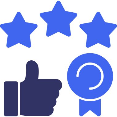 Web simgesi derecelendirmesi basit illüstrasyon