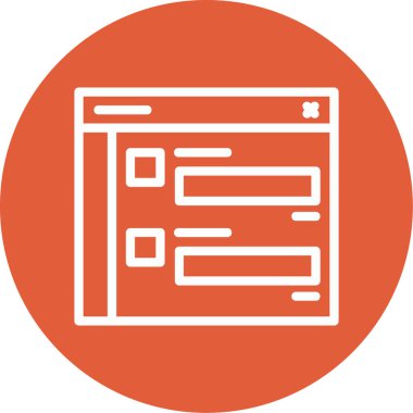 Modern bir simgenin vektör illüstrasyonu