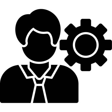 İş adamı giyimi simgesi, basit tasarım