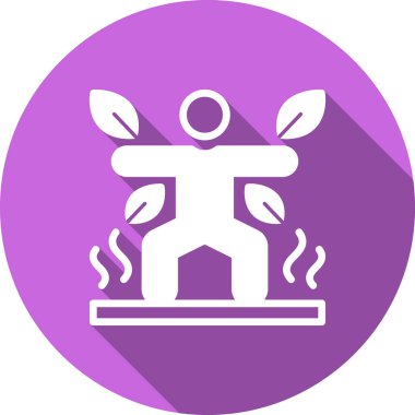 Spor salonundaki bir adamın vektör çizimi