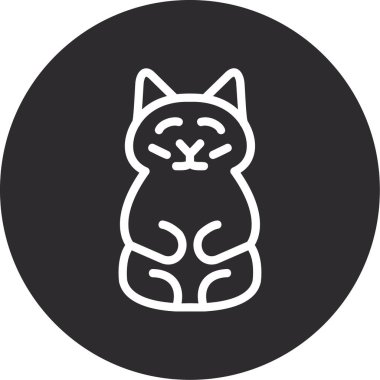 Katı bir hayvan köpek simgesi