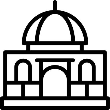 Cami. Web simgesi basit illüstrasyon