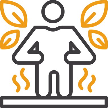 Elinde mum olan bir adamın vektör çizimi