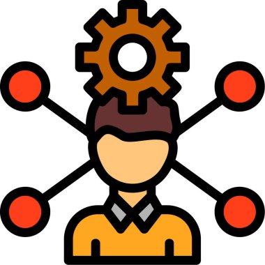 Yönetici simgesi, vektör illüstrasyonu