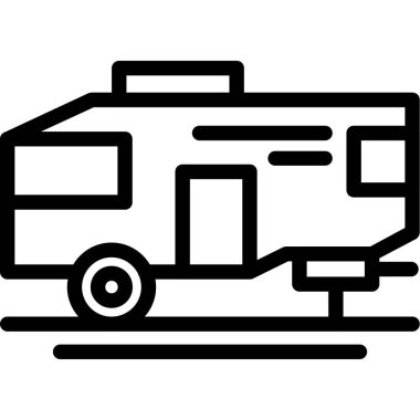 Otobüs. Web simgesi basit illüstrasyon