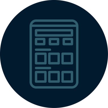 hesap makinesi simgesi vektör illüstrasyonu