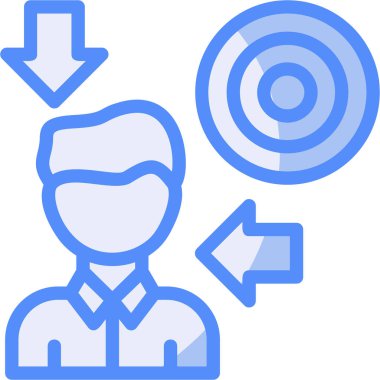 Hedef. Web simgesi basit illüstrasyon