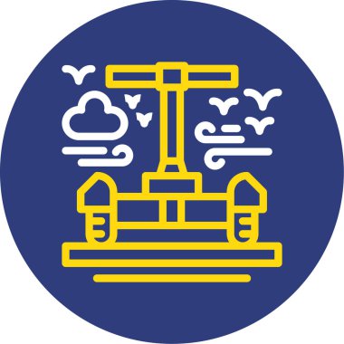 Bulut. Web simgesi basit illüstrasyon