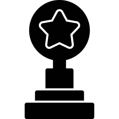 ödül kupa vektör simgesi