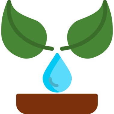 Çevresel doğa simgesi düz biçimdedir