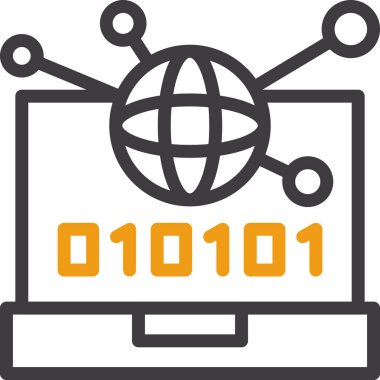 ana hat biçiminde küresel kod simgesi