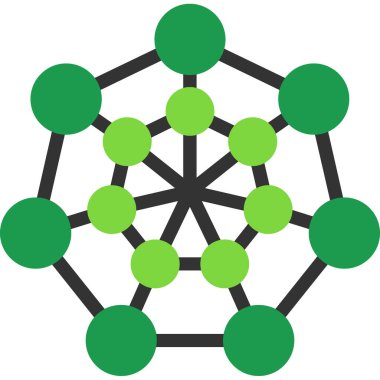 moleküler yapısı düz simgesi
