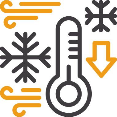 Sıcaklık. Web simgesi basit illüstrasyon