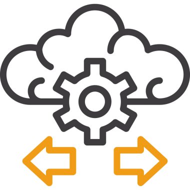 bulut depolama veri simgesi