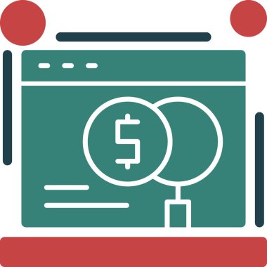 bankacılık simgesi ve vektör illüstrasyonu beyaz arkaplanda izole edildi