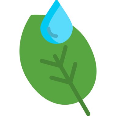 Yaprak. Web simgesi basit illüstrasyon