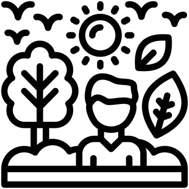 Doğa ekolojisi ikonu