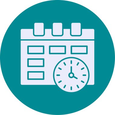 Saat simgesinin vektör illüstrasyonu