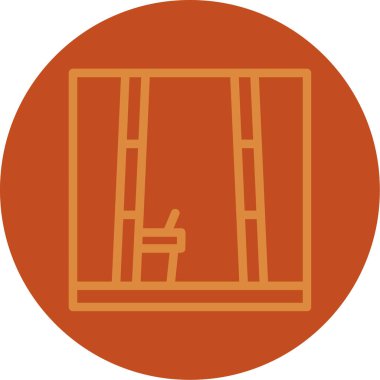 Mobilya simgesinin vektör illüstrasyonu