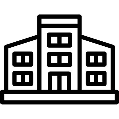 Bina simgesini, basit tarzı