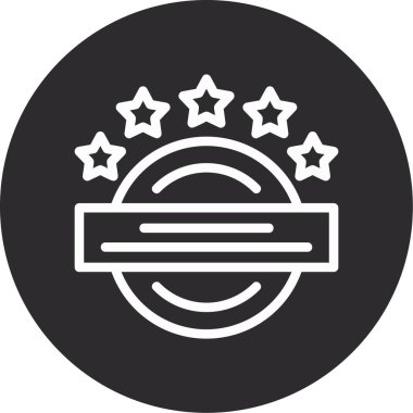 Bir yıldız simgesinin vektör illüstrasyonu