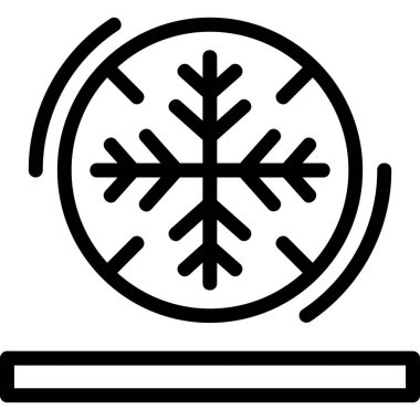 Kış. Web simgesi basit illüstrasyon