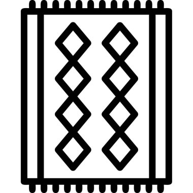 Perdeler. Web simgesi basit illüstrasyon