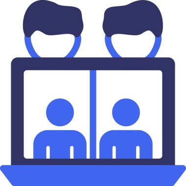 izleyici simgesi vektör illüstrasyonu