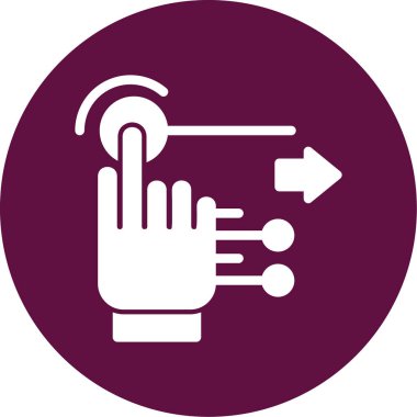 Kolayca değiştirebilen veya düzenleyebilen el kaldırma tuşları vektör simgesi