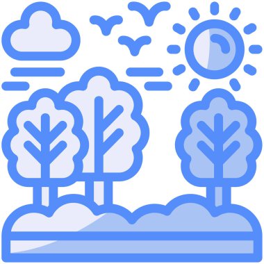 Hava durumu. Web simgesi basit illüstrasyon