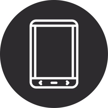 Moda biçimi izole edilmiş arkaplanda akıllı telefon simgesi