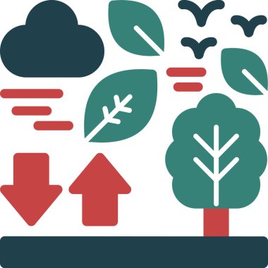 Çevresel ekoloji simgesi tam taslak biçiminde