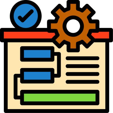 belge yönetim süreci simgesi - özet biçimi