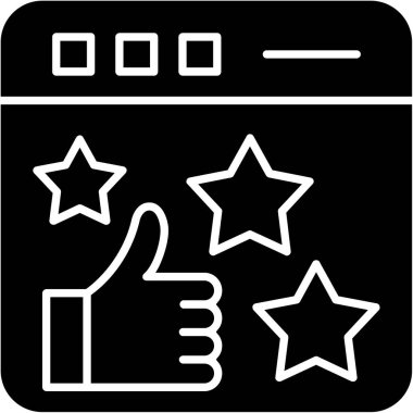 derecelendirme simgesi, vektör tasarımı