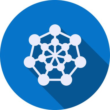 şebeke. Web simgesi basit illüstrasyon