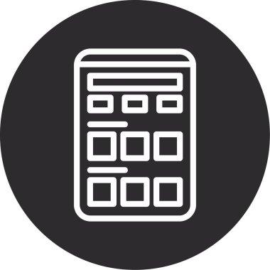 hesaplayıcı hesap makinesi hesap makinesi simgesi dış hat biçiminde